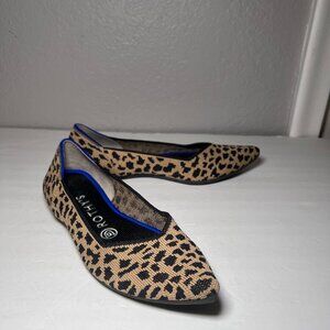 Rothy's The Pointed Flats Leopard Print